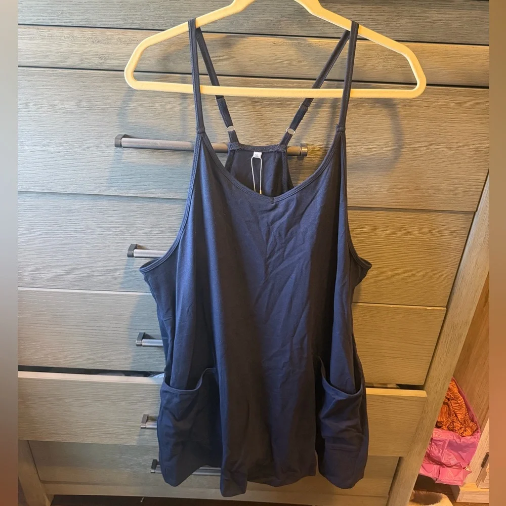 ANRABESS Athletic Dress Mini Romper Dress Size XL in Navy - Picture 6 of 9